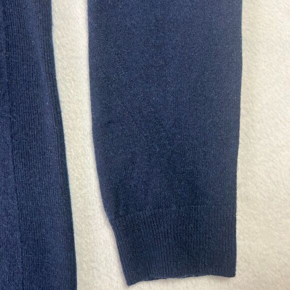 VINCE Sweater Womens M Blue Cashmere Linen Blend Crew Pullover Lightweight - Picture 11 of 12